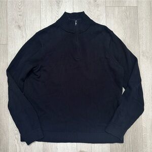 💙 Goodfellow & Co Men’s navy blue Sweater - XL quarter zip EUC
